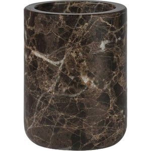Hnědý mramorový kelímek na zubní kartáčky Marble – Mette Ditmer Denmark obraz
