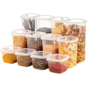 Plastové dózy v sadě 12 ks na potraviny Fresco – Hermia obraz