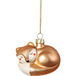 Skleněná ručně vyrobená vánoční ozdoba 5 cm Baby Fox – Sass & Belle obraz