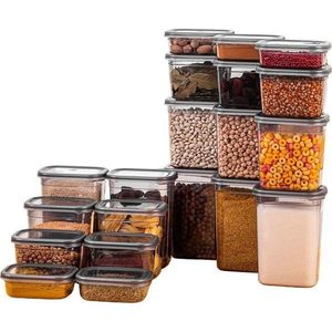 Plastové dózy v sadě 20 ks na potraviny Fresco – Hermia obraz