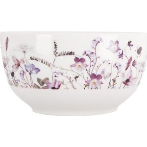 Bílá/fialová porcelánová polévková miska 500 ml Louka – Orion obraz