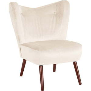 Krémové křeslo Max Winzer Sari Velvet obraz