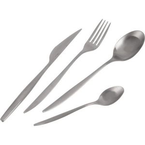 Nerezový příbor 24 ks ve stříbrné barvě – Orion obraz