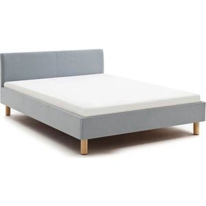 Modrá/šedá čalouněná dvoulůžková postel bez roštu 140x200 cm Lena – Meise Möbel obraz