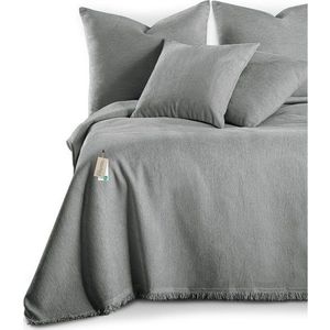 Šedý přehoz z žinylky 220x240 cm Talo – Filumi obraz