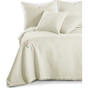 Krémový přehoz z žinylky 220x240 cm Talo – Filumi obraz