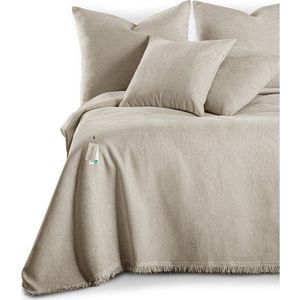 Béžový přehoz z žinylky 220x240 cm Talo – Filumi obraz