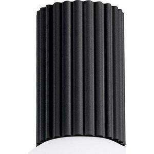 Černé stropní svítidlo se skleněným stínidlem ø 12 cm Orbital – Sollux obraz