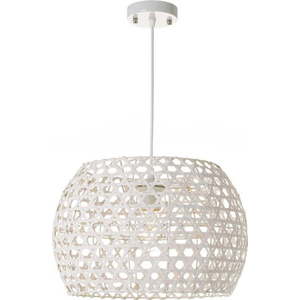 Krémové závěsné svítidlo s bambusovým stínidlem ø 35 cm – Casa Selección obraz