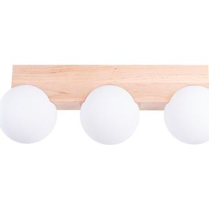 Bílé/v přírodní barvě stropní svítidlo se skleněným stínidlem ø 12 cm Solum – Sollux obraz