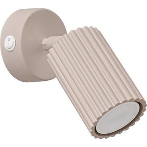 Taupe kovové bodové svítidlo 8x16 cm Gleam – Sollux obraz