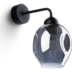 Černé nástěnné svítidlo ø 25 cm Garten – Sollux obraz