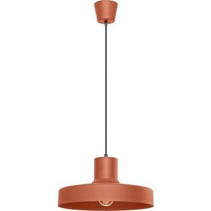 Oranžové závěsné svítidlo s kovovým stínidlem Vito – Sollux obraz