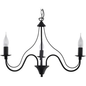 Černé kovové závěsné svítidlo ø 60 cm Fiorano – Sollux obraz