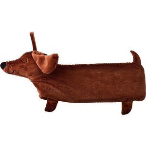 Hnědý termofor z mikroplyše 850 ml Dachshund – Sass & Belle obraz