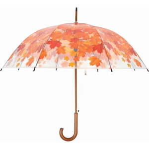 Transparentní holový deštník Esschert Design Ambiance Birdcage Fall Leaves, ⌀ 93 cm obraz