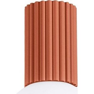 Oranžové stropní svítidlo se skleněným stínidlem ø 12 cm Orbital – Sollux obraz