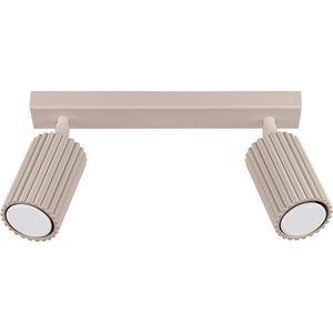 Taupe kovové bodové svítidlo 6, 5x30 cm Gleam – Sollux obraz