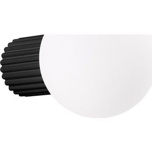 Černé nástěnné svítidlo ø 12 cm Orbital – Sollux obraz