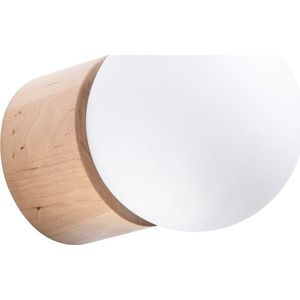 Bílé/v přírodní barvě nástěnné svítidlo ø 12 cm Surtur – Sollux obraz
