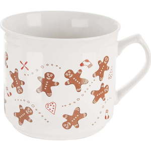 Bílý keramický hrnek s vánočním motivem 500 ml Gingerbread – Dakls obraz