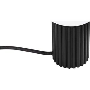 Černá stolní lampa se skleněným stínidlem (výška 19 cm) Orbital – Sollux obraz