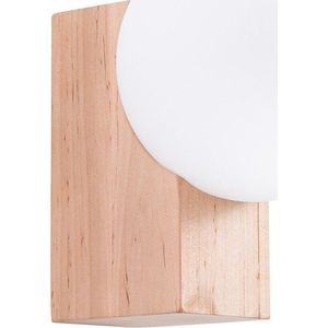 Bílé/v přírodní barvě nástěnné svítidlo ø 12 cm Solum – Sollux obraz