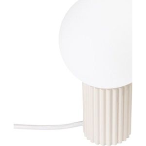 Krémová stolní lampa se skleněným stínidlem (výška 19 cm) Orbital – Sollux obraz