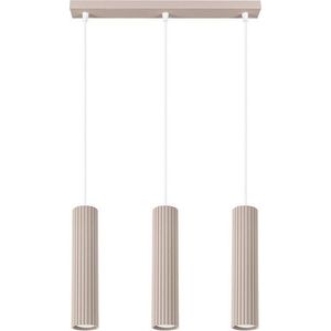 Taupe kovové závěsné svítidlo Gleam – Sollux obraz