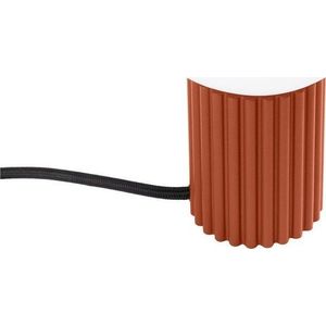 Oranžová stolní lampa se skleněným stínidlem (výška 19 cm) Orbital – Sollux obraz