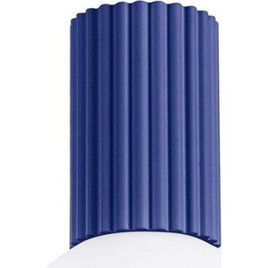 Modré stropní svítidlo se skleněným stínidlem ø 12 cm Orbital – Sollux obraz