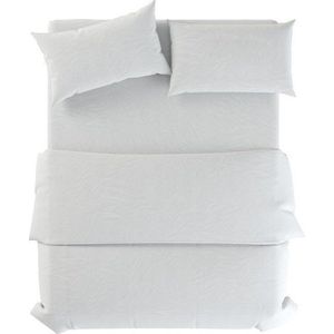 Bílé lněné povlečení na dvoulůžko 200x200 cm Blanco – Native Natural obraz