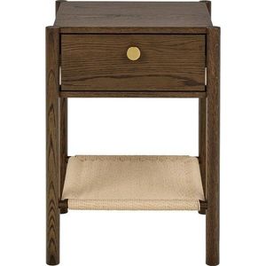 Noční stolek v dekoru dubu v tmavě přírodní barvě Monfort – Actona obraz
