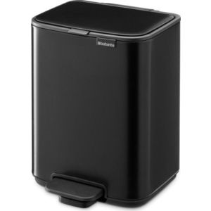 Matně černý nášlapný ocelový odpadkový koš 4 l Bo – Brabantia obraz