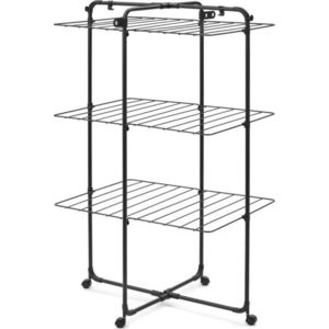 Matně černý sušák na prádlo 23 m HangOn Tower – Brabantia obraz