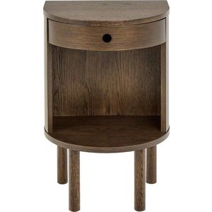 Noční stolek v dekoru dubu v tmavě přírodní barvě Paron – Actona obraz