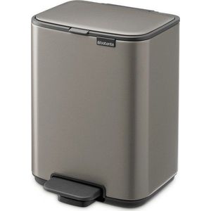 Šedý nášlapný ocelový odpadkový koš 4 l Bo – Brabantia obraz