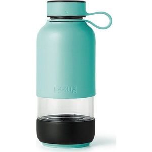 Tyrkysová cestovní skleněná lahev 500 ml To Go – Lékué obraz