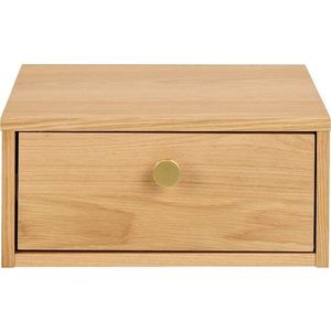 Noční stolek v dekoru dubu ve světle přírodní barvě Monfort – Actona obraz