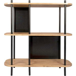 Černý ocelový regál Leitmotiv Sole, 80 x 83, 5 cm obraz