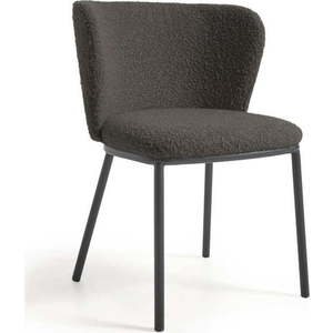 Černé čalouněné jídelní křeslo Ciselia – Kave Home obraz