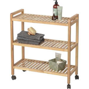 Koupelnový regál z ořechového dřeva v přírodní barvě 65x72 cm Norway – Wenko obraz