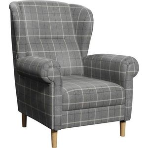 Šedé křeslo ušák Swan – Ropez obraz