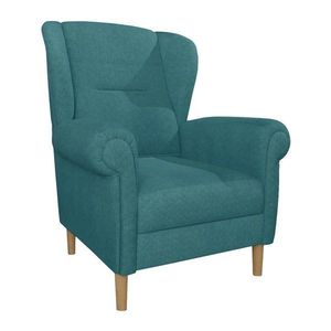 Tyrkysové křeslo ušák Swan – Ropez obraz