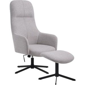 Světle šedé otočné relaxační křeslo Manning – Unique Furniture obraz