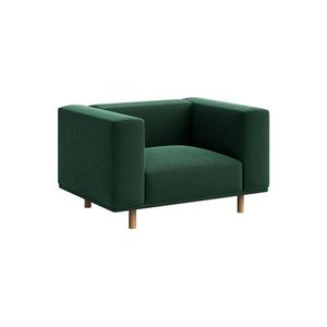 Tmavě zelené sametové relaxační křeslo Kukumo – Ame Yens obraz