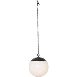 Závěsné venkovní solární svítidlo Star Trading Globus, ø 20 cm obraz