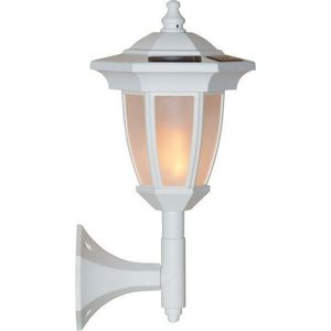 Bílé venkovní solární LED svítidlo Star Trading Flame obraz