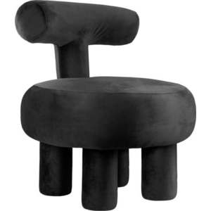 Černé sametové křeslo Abrazo – Leitmotiv obraz