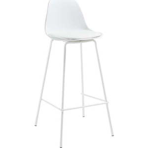Bílá barová židle (výška sedáku 65 cm) Brighter – Kave Home obraz
